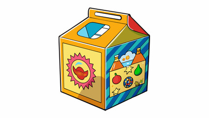 The external packaging of the product was made of sy cardboard and featured bold colorful graphics that caught the eye.. Cartoon Vector.