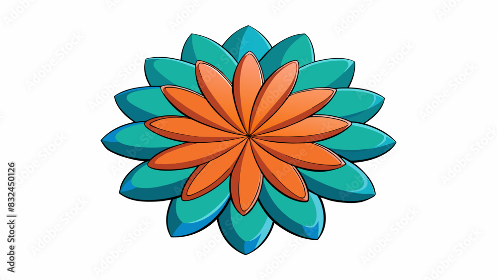 Poster the flower petals unfolded slowly revealing a vibrant and delicate center as they reached towards th
