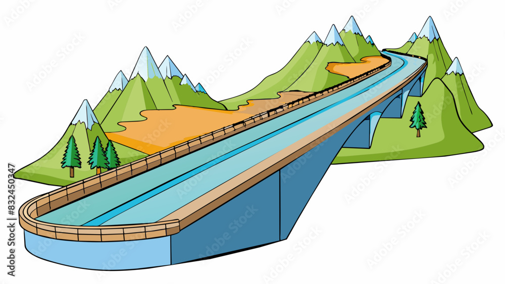 Poster the interstate was a long stretch of highway flanked by towering mountains on one side and a deep ra