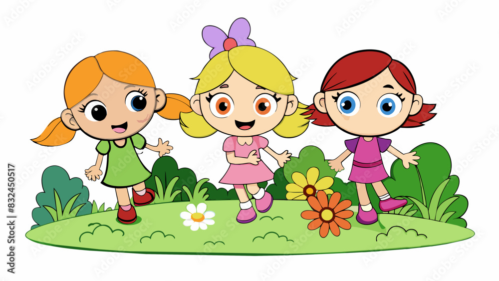 Poster the little girls were flushed and rosy like tiny blooms in full bloom. they were soft to the touch w