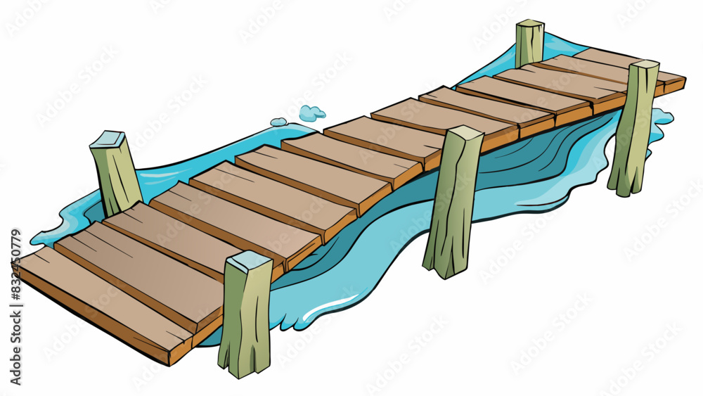 Poster the old wooden bridge creaked and swayed as the river rushed below its faded paint peeling and weath