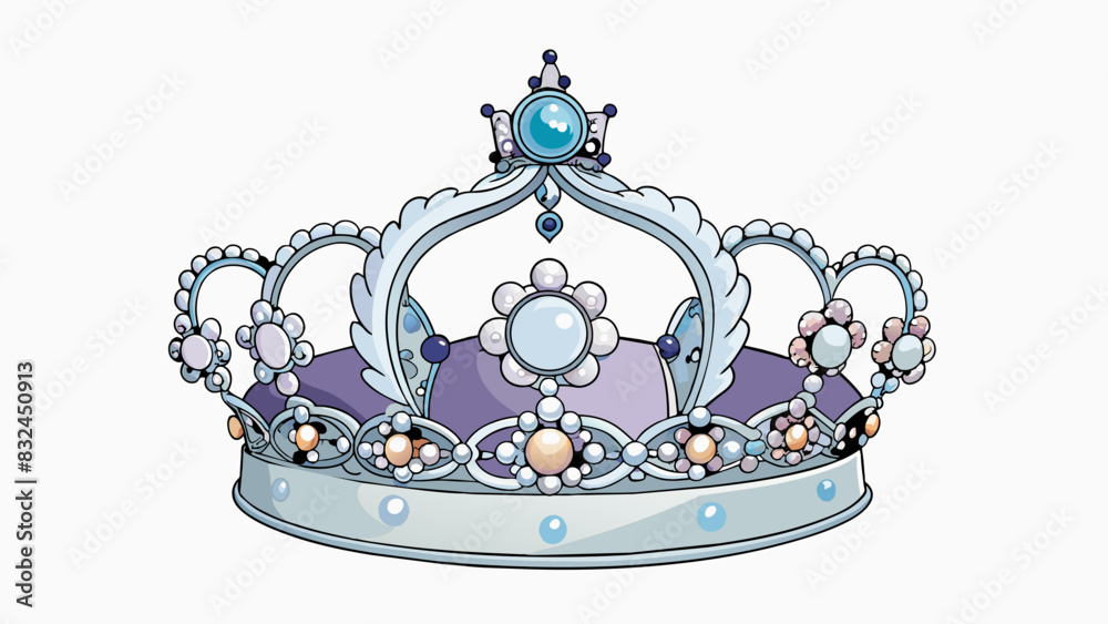 Poster the queens crown passed down through generations is a delicate masterpiece. made of intricate laceli