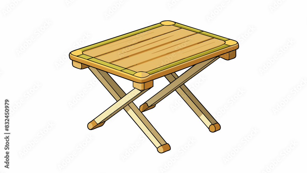 Poster the relevant item was a compact foldable table made of sy wood. it had a smooth natural finish and c