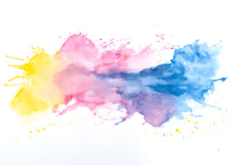 Colorful Abstract Watercolor Smoke Cascade Background