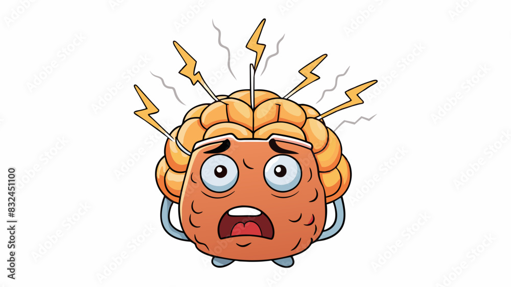 Poster the shooting pain of a migraine headache can be likened to a series of intense electric shocks pulsi