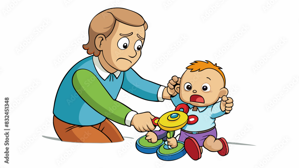 Poster the toddlers grip on the toy was firm and determined their chubby little fingers refusing to let go 