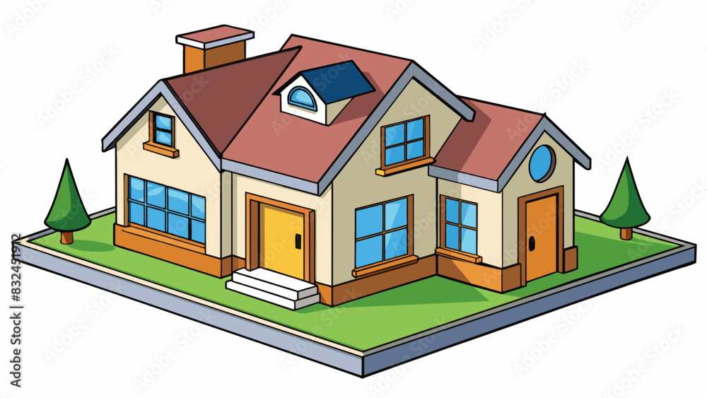 Poster when describing a house you could mention its characteristics like the number of bedrooms and bathro