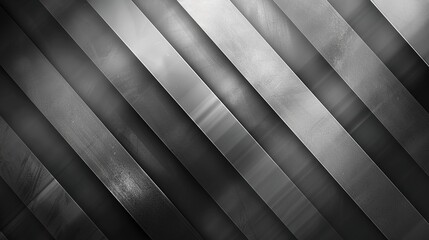 Obraz premium grey background with diagonal stripes in varying shades of grey, copy space