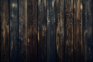Naklejka premium Dark Wooden Planks with Rustic Texture and Aged Surface