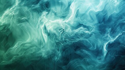 Fototapeta premium Abstract background with swirling blue and green hues, copy space