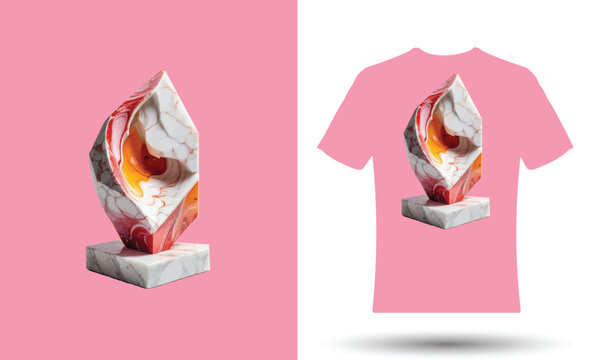 t shirt design with stone trofi logo