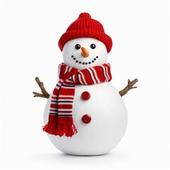 snowman isolated on white background