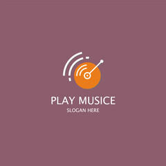 Obraz premium Music Streaming Service Logo 