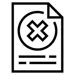 Obraz premium Bad Document Icon