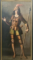 Fotobehang Oude meesters Alvar Velazquez de Lara, painting by Zurbaran  © Felipe Rodríguez