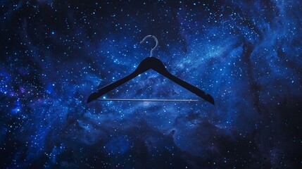 Hanger with space cloth for futuristic interior design