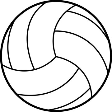recommend clip art: Water polo ball vector outline illustration