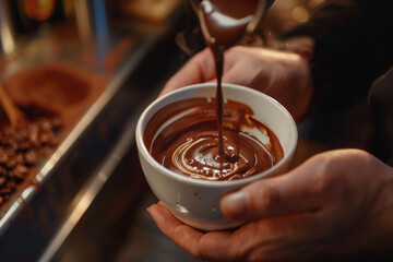 Barista and work in a coffee shop