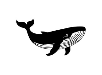 Blue whale silhouette, Whale silhouette, Blue whale icon set, Whale clipart.