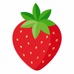 Obraz premium vector illustration of strawberry