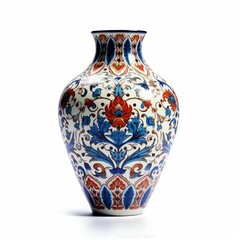 decorative vase isolated on white background