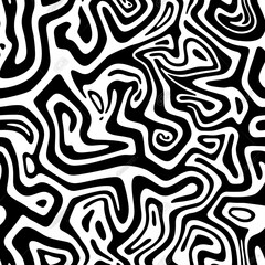 Obraz premium Concept = pattern, seamless, (Line art)