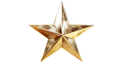 Glitter yellow star 