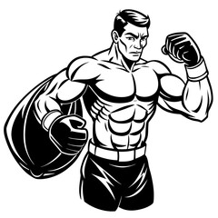 a-black-and-white-coloring-page-of-muscular-a-boxe