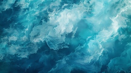 captivating wideformat abstract background in soothing blue and teal hues digital illustration