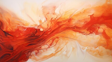 Fiery blend of red and orange in an abstract depiction of pain, swirling intensity, dramatic effect