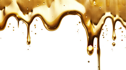 Melted gold dripping 