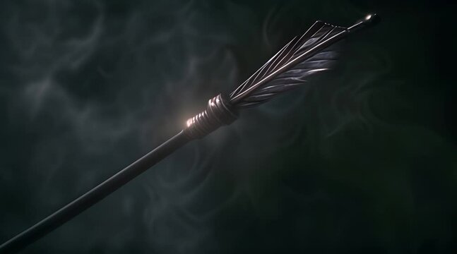 Artsy black arrow rotates 