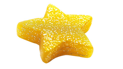 Glitter yellow star 