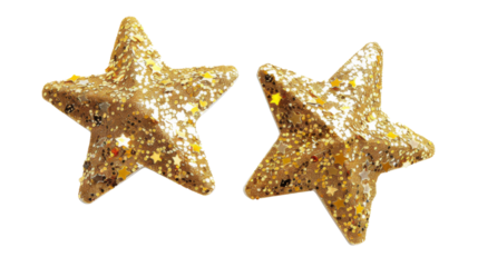 Glitter yellow star 
