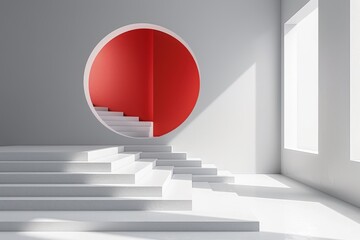 Obraz premium Sleek Minimalist Presentation Background for Advertising Templates