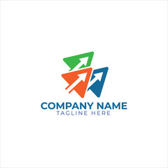 accounting financial logo design concept
