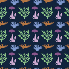 Corals Seamless Vector Pattern Design