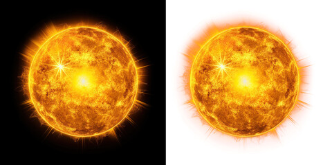 Solar Sphere isolated on Transparent or white Background