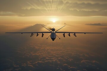 Military drone employing neuron technology and radar system in tactical operation