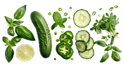 Green vegetables, lettuce