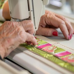 Obraz premium Clothes designer work in workshop, AI generated