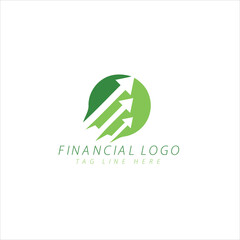 Creative growth data finance logo design, modern accounting logo
