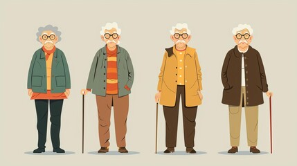 Senior citizens feeling supported