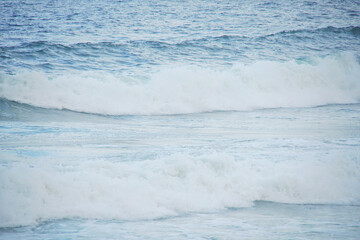 wave breaking on the beach