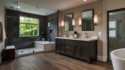 modern bathroom interior