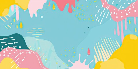 Obraz premium Playful Pastel Abstract Background