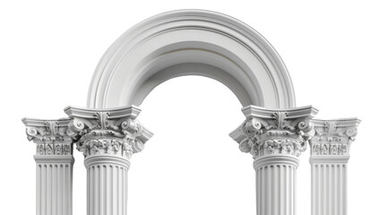 Obraz premium Column arch , podium architecture building