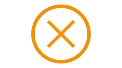 Obraz premium Cross button icon