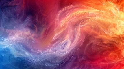 Fototapeta premium A smoke-filled background with a swirling, abstract vortex of color,