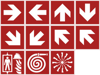 uni en iso 7010 f standard serie,  fire sign, safety signs